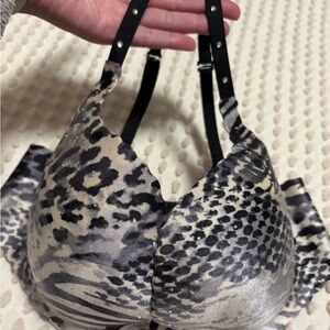 La SENZA Black and Gray Patterned Bra